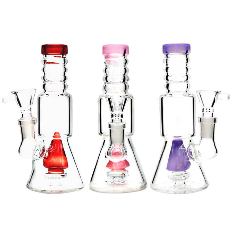 Slim Color Beaker Waterpipe (6284) | 6 inch | Assorted Colors product image